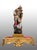 Description: Neapolitan sculpture depicting "Saint Michael the Archangel," featuring a terracotta head with crystal eyes...