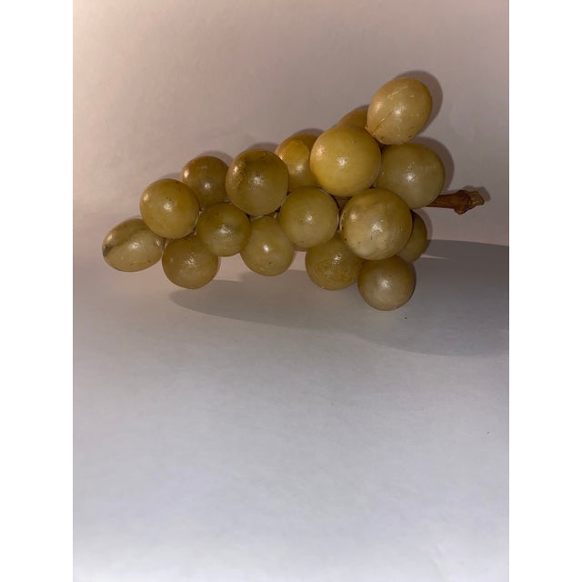 Italian Alabaster Grapes. Vintage MCM Alabaster Cluster of Grapes For Sale - Image 3 of 12