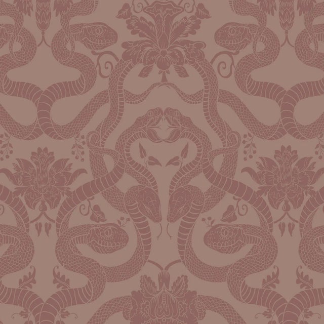 House of Hackney Anaconda Traditional Wallpaper - Dusky Pink For Sale