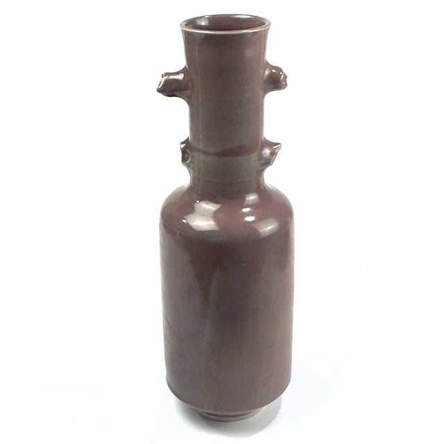 1980s Rare Artisanal Pottery Vase by Renowned Jamaican Ceramicist Norma Rodney Harrack, Signed For Sale - Image 5 of 14