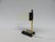 Small Mid-Century Brass, Black & White Bedside Table Lamps, 1950s, Set of 2 For Sale - Image 15 of 18