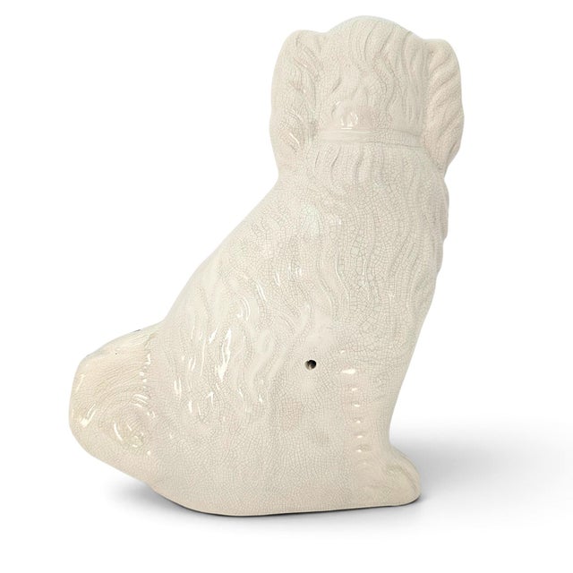 Early 20th Century English Staffordshire-Style King Charles Spaniel Mantel Dog For Sale - Image 9 of 11