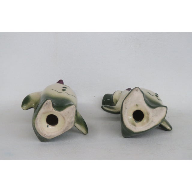 Vintage Ceramic Penguins in Tuxedos and Top Hats Salt and Pepper Shakers Pair 4494b For Sale In Miami - Image 6 of 17