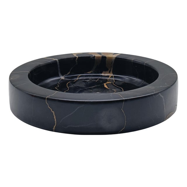 Small Portoro Black Marble Tray, Italy, 1970s For Sale