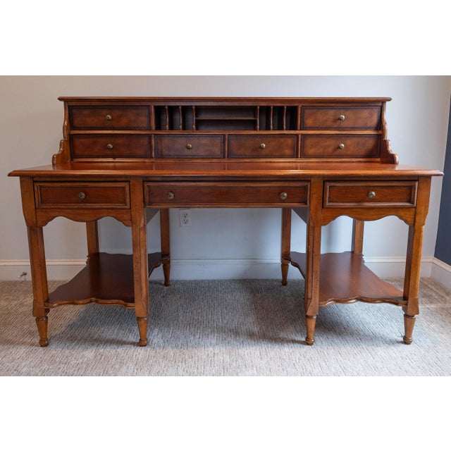 Stanley Furniture Executive Writing Desk - Perfect for Lawyers or Sole Proprietors For Sale - Image 4 of 13