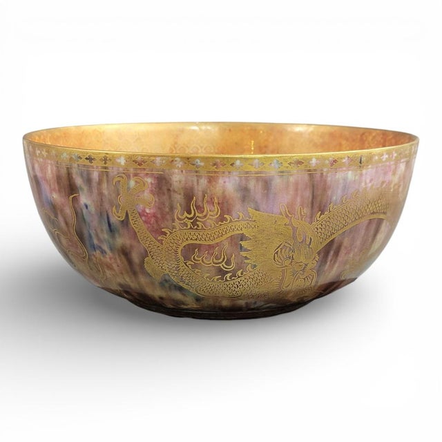 Antique Lustre Dragon Bowl by Daisy Makeig-Jones for Wedgwood, 1915 For Sale - Image 6 of 18