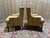 Napoleon III Wingback Armchairs in Multicoloured Striped Velvet, Set of 2 For Sale - Image 6 of 7