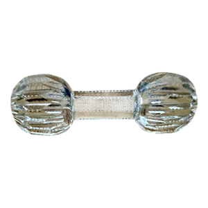 Victorian Cut Glass Dumbbell Form Paperweight, C. 1880-1900