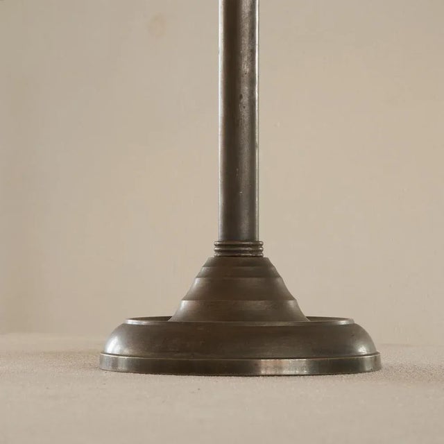 Brown Italian Articulating Swivel Table Lamp in Metal, 1950s For Sale - Image 8 of 13