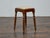 Wood 19th Century English Mahogany Stool with Turned Legs and Upholstered Seat For Sale - Image 7 of 12
