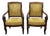 Mahogany Armchairs with Crossbars, 19th Century, Set of 2 For Sale