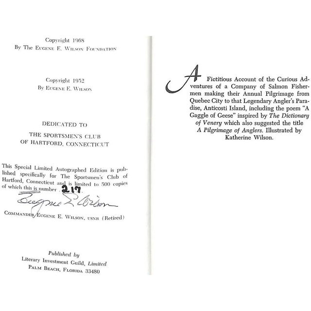 Paper "A Pilgrimage of Anglers and a North Woods Rendezvous" 1968 Wilson, Eugene E.- Set of 2 For Sale - Image 7 of 12