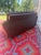 Brown Vintage Danish Brown Leather Tufted Sofa / 2 Seater Lounge / Loveseat For Sale - Image 8 of 8
