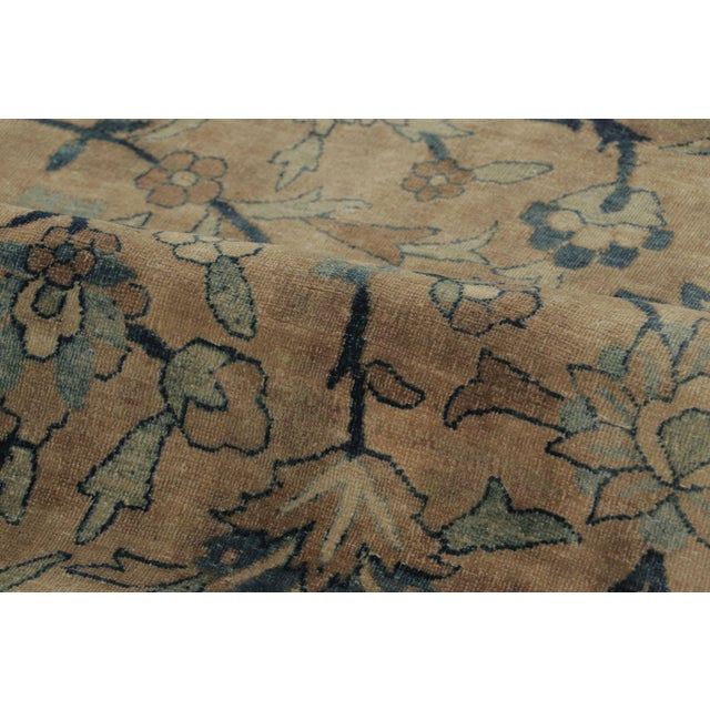 Oversized Antique Persian Kerman Rug With Distressed Floral Design - Rug & Kilim For Sale In New York - Image 6 of 7