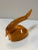 Vintage 1980s Baltic Amber Fish Figurine Egg Yolk Color Gold Accents For Sale - Image 4 of 11