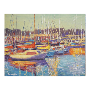 Original Oil Painting of Sailboat