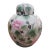 Vintage Lidded Asian Floral Ginger Jar For Sale