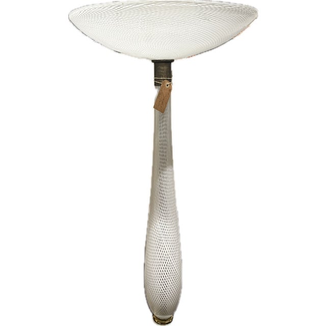 Mid-Century Modern Lattice Lamp from Venini, 1940s For Sale - Image 3 of 3