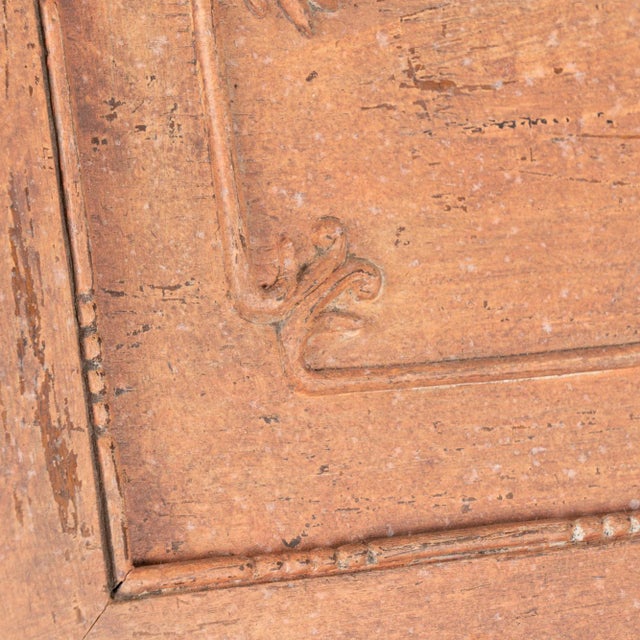 Wood Oak Secretary Bureau With Painted Finish From Sweden Circa 1760-1800 For Sale - Image 7 of 12