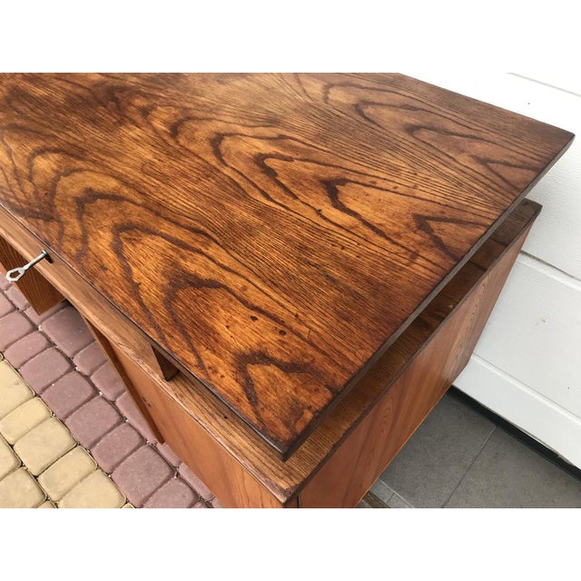 Vintage Brown Desk, 1970s For Sale - Image 9 of 18