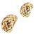 Vintage Tiffany & Co. Vannerie Basket Weave Yellow Gold Hoop Earrings, A Pair For Sale In Philadelphia - Image 6 of 13