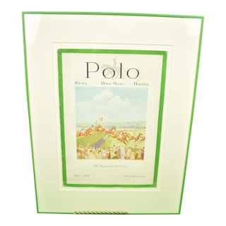 Polo Magazine Cover March, 1934 W/ the Grand National at Aintree by Paul Brown For Sale