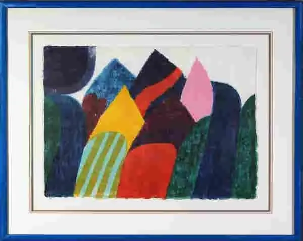 Original 1978 Carol Summers “Phewa Tal” Signed Color Woodcut 13