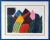 Original 1978 Carol Summers “Phewa Tal” Signed Color Woodcut 13/150, Framed For Sale