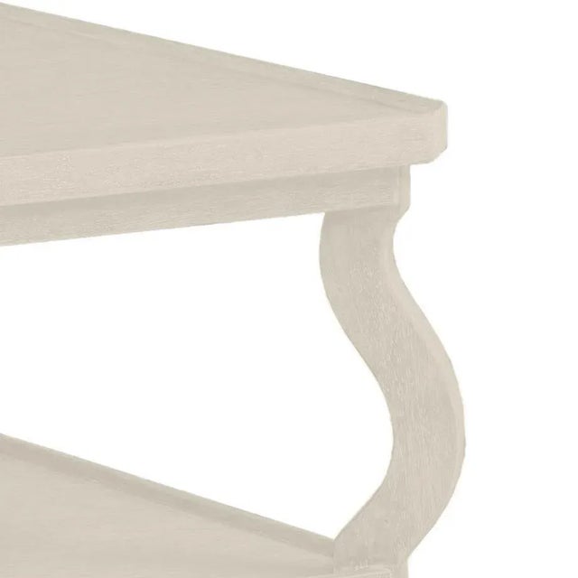 Traditional Abbott Tiered Side Table in Revere Pewter - a Pair For Sale - Image 3 of 4