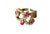 Vintage Sterling Silver Ring W/Natural Ruby and Diamond Size 4 For Sale In New York - Image 6 of 12