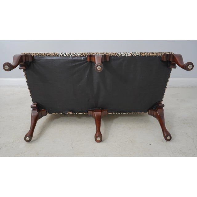 Kittinger Colonial Williamsburg Cw-154 Mahogany Settee Loveseat For Sale - Image 10 of 12