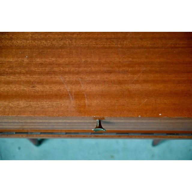 Beige Vintage Oak Bedside Table For Sale - Image 8 of 10