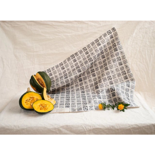 Stevie Howell's Tunisian Tile Small fabric by the yard is printed with water-based pigment ink. 100% Belgium Linen...