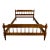 Vintage Full Size Early American Colonial Jenny Lind Spindle Bed For Sale