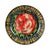 Very large and decorative polychrome fruit bowl, ceramic art wall decoration made of crackle ceramic, second half of the...
