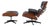 Set of Model 670 Lounge Chair and Ottoman in Rosewood and Black Leather by Charles & Ray Eames for Herman Miller, USA, 1956 For Sale
