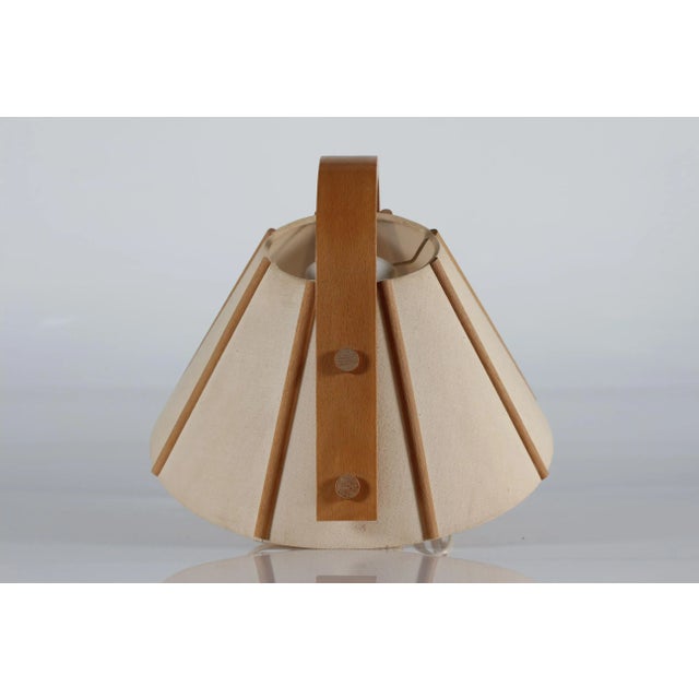 Scandinavian Modern Aneta Wall Lamp in Beech by Jan Wickelgren, Sweden, 1970s For Sale - Image 6 of 12