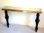 Large Marble & Brass Console Table Italy 1980s For Sale In Dallas - Image 6 of 9