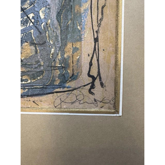 Modern Modernist Artist, Abstract Figure Composition, Oil Painting on Canvas For Sale - Image 3 of 13