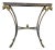 1980s French Style Metal, Brass & Marble Console Table. For Sale