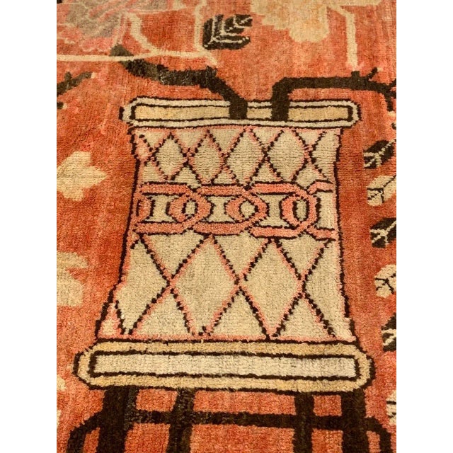 Textile 1940s Vintage Hand Knotted Vintage Khotan Rug For Sale - Image 7 of 12