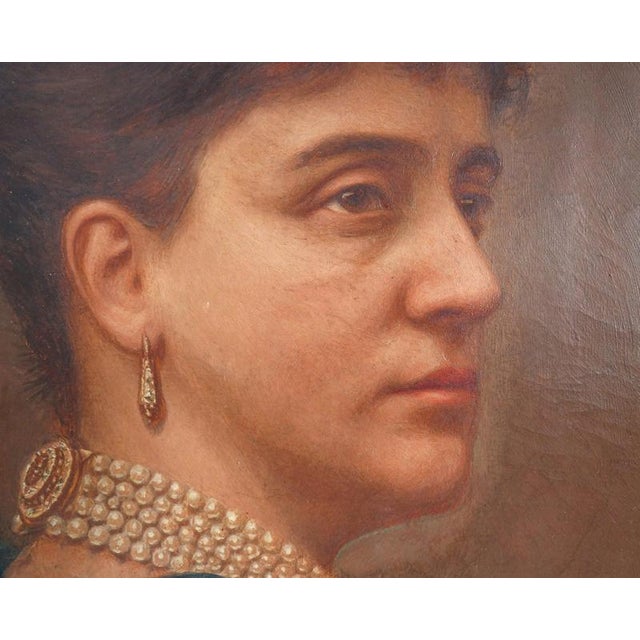 C. Ghirardi, Portrait of a Woman, Oil on Canvas, 1891 For Sale - Image 10 of 14