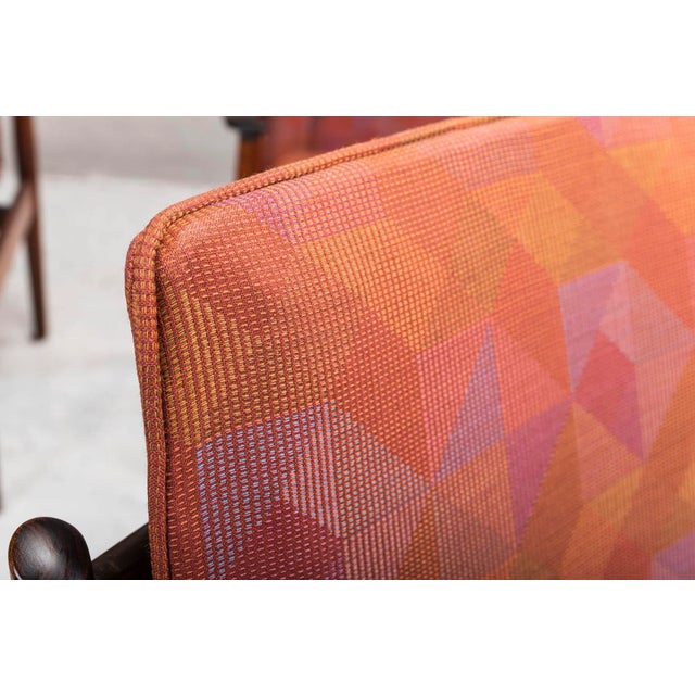 Beige Mid-Century Rosewood Model 341 Armchairs by Arne Vodder for Sibast, Set of 4 For Sale - Image 8 of 13