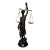 Neoclassical Mediterranean "Lady Justice" Figurine Bronze Over Cast Iron For Sale