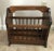 Vintage Rustic Wooden Magazine Rack/Holder For Sale - Image 11 of 12