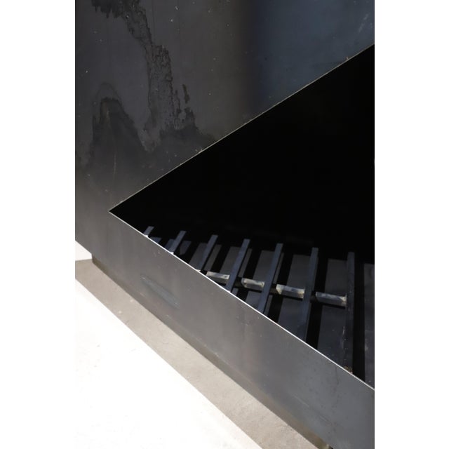 Modern Steel Fire Pit Chiminea Outdoor Fireplace For Sale - Image 14 of 14
