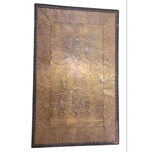 1960s Vintage Brass Covered Storage Chest For Sale In Los Angeles - Image 6 of 6