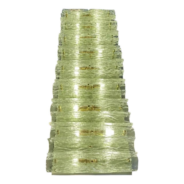 Green Italian Brass Wall Sconce by Simoeng for Simoeng For Sale