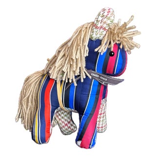 Hermes Couvertures Et Tenues Du Jour Vintage Silk Scarf Noble Pony For Sale