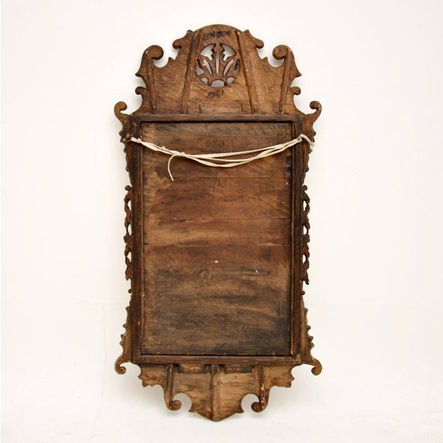 Antique George II Walnut Mirror, 1741 For Sale - Image 6 of 10